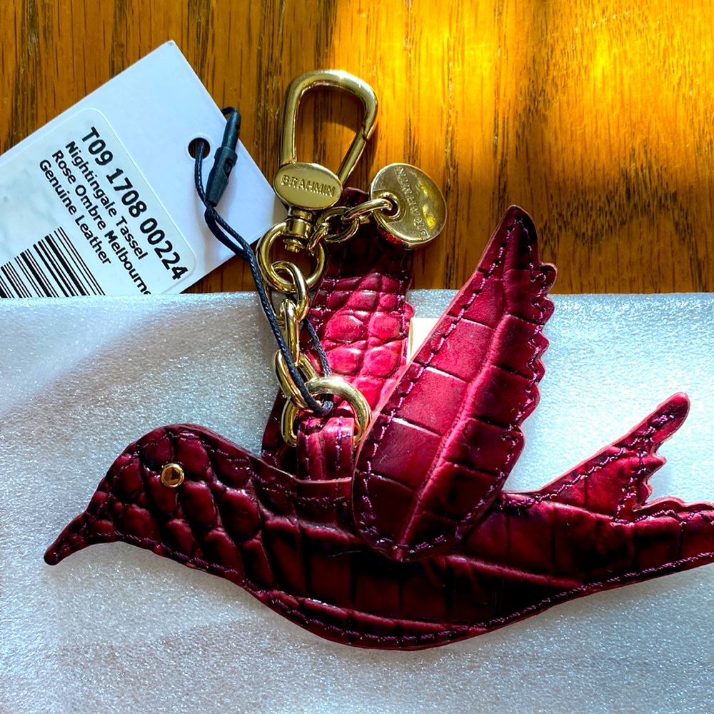 BRAHMIN Rose Ombré Nightingale Tassel NWT